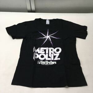 送料無料★METRO POLIZ J Soul Brothers★半袖Tシャツ　トップス★Mサイズ★ブラック#50615sj159