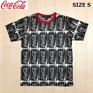 Coca-Cola × JOYRICH Collab Mesh T-Shirt コカ・コーラ × ジョイリッチ コラボ メッシュ Tシャツ サイズS ブラック×ホワイト 半袖 丸首
