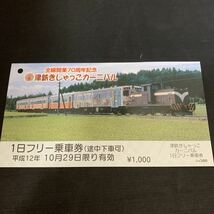 鉄道 電車 全線開業70周年記念 津鉄きしゃっこカーニバル 1日フリー 乗車券 津軽鉄道　K1481_画像2