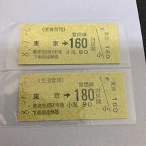 鉄道 電車 硬券 平成7年7月7日 ならび乗車券 地下鉄 東京駅 平成8年7月6日 日並び乗車券 K1626_画像6