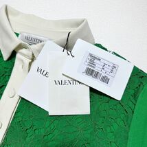 【未使用タグ付き】VAVENTINO レース 白襟 ポロシャツ 半袖 Tシャツ_画像5