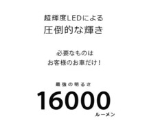 デリカ D5 LED フォグランプ H8/H11/H16 バルブ 6000K/16000LM/30W Philipsチップ CV5W LEDライト_画像6