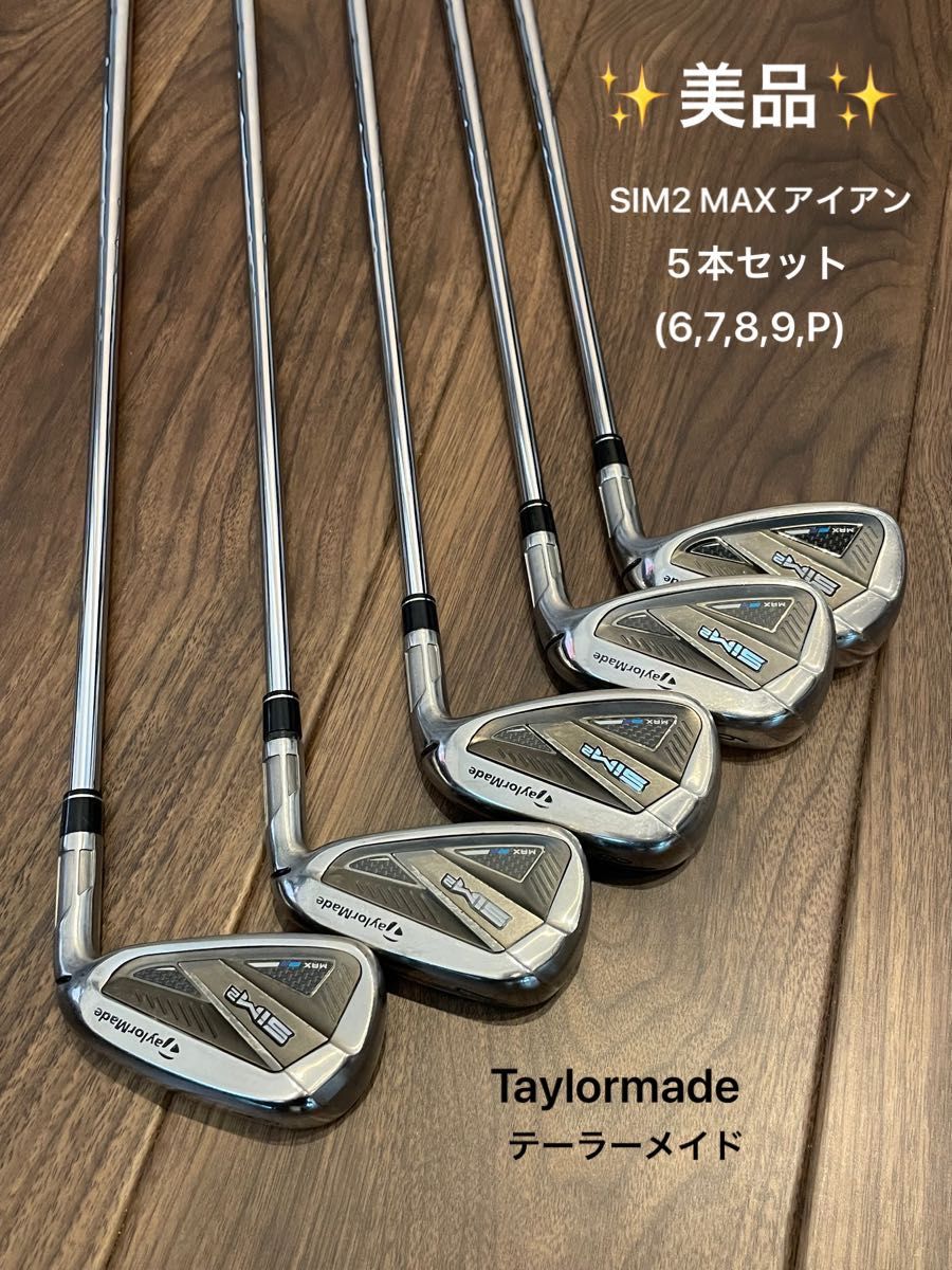 TaylorMade テーラーメイド ゴルフ sim2 MAX アイアン 5本セット 6-P