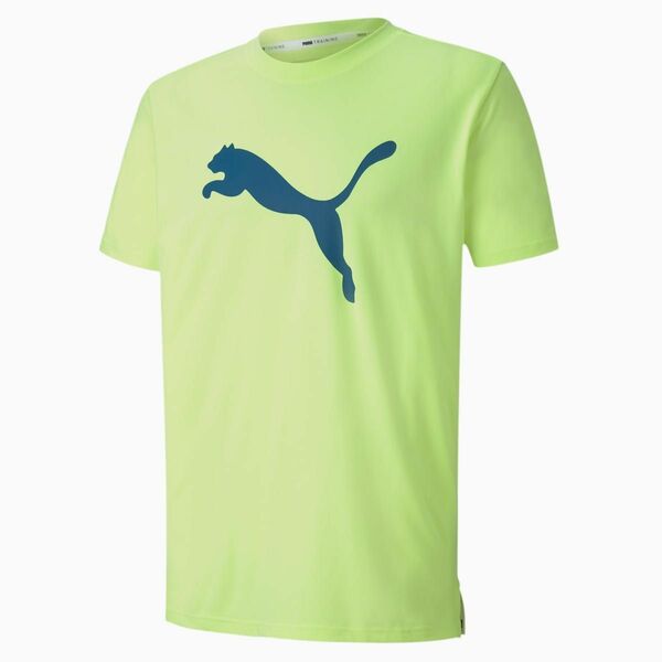 PUMA プーマ トレーニング半袖Tシャツ プーマヘザーキャット 518821 イエロー(黄色) メンズS 新品