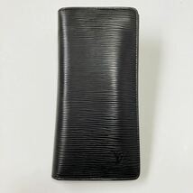 ★LOUIS VUITTON ヴィトン エピ ポルトフォイユブラザ 折り長財布 黒 中古 メンズ 【鑑定済み 本物保証】_画像2