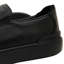 格安 CLARKSクラークス COURTLITE SLIP ON コートライト BLACK 28.0cm US10 新品未使用レザースニーカー_画像4