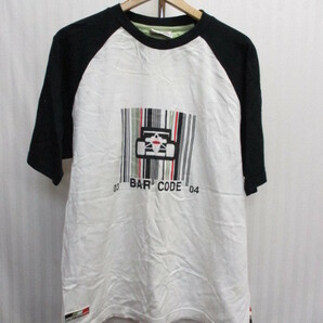 BAR HONDA BARホンダ ラグランTシャツ メンズXL LL 白Tシャツ レーシングシャツ スタッフシャツ F1 カーレースシャツ 05191の画像1