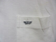 アディダス　80sヴィンテージ　ポロシャツ　メンズS　白シャツ　トレフォイルシャツ　半袖シャツ　三つ葉ロゴシャツ　半袖ジャージ　05241_画像3
