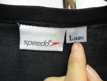 SPEEDO　スピード　ビッグロゴTシャツ　メンズL　黒シルバー　デカロゴTシャツ　スイムウエア　水泳　半袖ウエア　半袖シャツ　05253_画像3