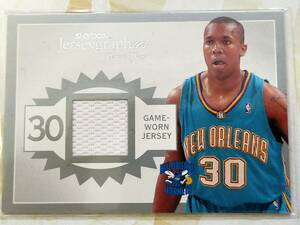 】Fleer 2003-04 Skybox Autographics】David West●150枚限定 Game-Worn Jersey