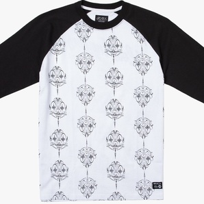 RVCA ルーカ Mister Cartoon スマイル ベースボール Tシャツ Mサイズ 白