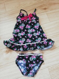  One-piece swimsuit floral print swimsuit separate 110