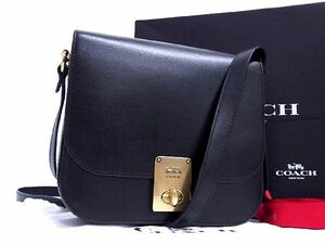 ■新品■未使用■ COACH コーチ レザー ターンロック クロスボディ ショルダーバッグ 斜め掛けかばん レディース ブラック系 AL6769