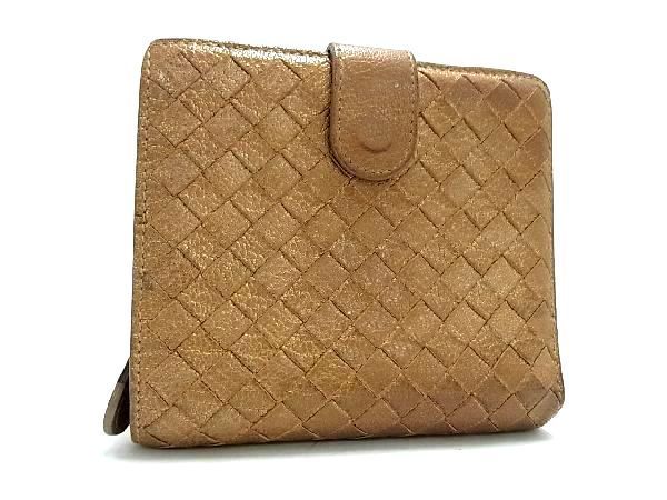 1円 BOTTEGA VENETA ボッテガヴェネタ イントレチャート レザー 二