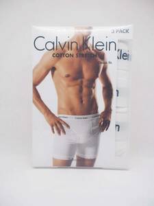 カルバンクライン Calvin Klein ロングボクサーパンツ 3枚組 Cotton Stretch 3 Boxer Briefs NU2666 ホワイト L【並行輸入品 新品】