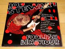 【USオリジナル盤・極美品】ROD STEWART / FOOLISH BEHAVIOUR【ポスター付】_画像3