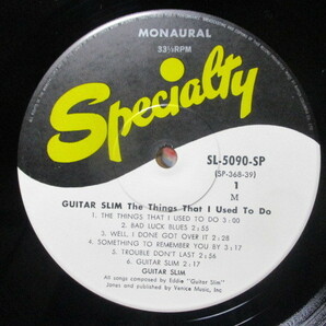 ギター・スリム GUITAR SLIM ザ・シングズ・ザット・アイ・ユースト・トゥ・ドゥ THE THINGS THAT I USED TO DO 国内 LP 帯 美盤 SPECIALIYの画像4
