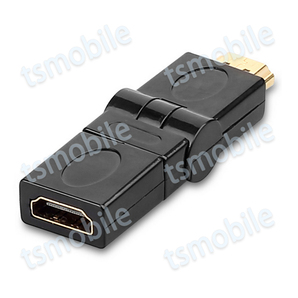 HDMI 360° 角度変換 アダプタ 向き自由調整 90°～270° 上曲げ 下曲げ コネクターオス⇔メス V1.4 1080P 標準HDMI HDMIケーブル整理の画像10