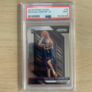 2018 Panini Prizm Майкл Портер-младший RC PSA9 Чемпион НБА