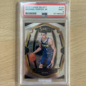 2018 Panini Select Michael Porter Jr. RC PSA9 NBA Champ