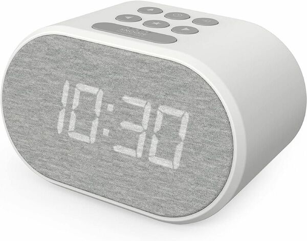 目覚まし時計 ベッドサイド ラジオ付 LEDバックライト付き目覚まし時 スピーカー USBポート 置き時計 携帯電話充電可能