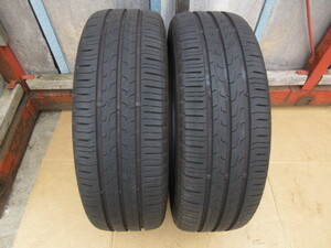 a夏53 コンチネンタル Eco Contact6 185/60R15 88H 2021年 中古 タイヤ 2本 ♪ Continental