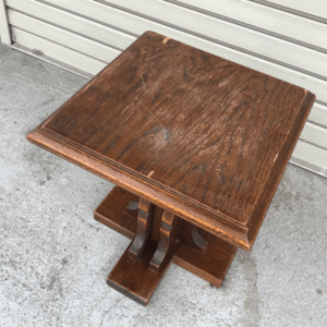 【アール・デコ期】1930s　UK製　昇降式サイドテーブル イギリス製　サイドテーブル　ヴィンテージ　アンティーク　木製　ユーロビンテージ