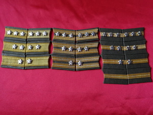 [現代製]大日本帝国海軍陸戦隊襟章10種セット（大将～兵曹長）海軍第三種軍装襟章