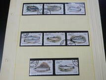 23L　S　№14　動物切手 各種　魚・他　海の生物　計11リーフ　未使用OH・使用済 混合_画像5