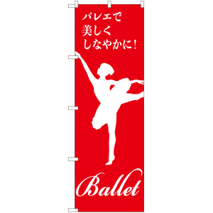 のぼり旗 2枚セット バレエで美しくしなやかに AKB-1161