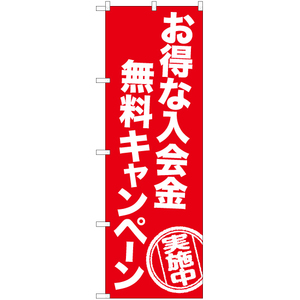 のぼり旗 2枚セット お得な入会金無料キャンペーン AKB-1201