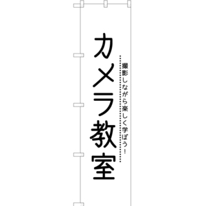 のぼり旗 2枚セット カメラ教室 SKES-1131