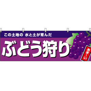 横幕 2枚セット ぶどう狩り (紫地) YK-969