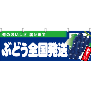 横幕 2枚セット ぶどう全国発送 (紺地) YK-1016