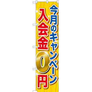 のぼり旗 2枚セット 今月のキャンペーン 入会金0円 TNS-740