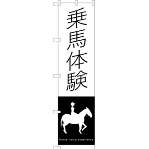 のぼり旗 2枚セット 乗馬体験 SKES-1215