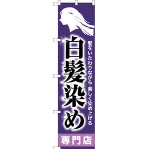 のぼり旗 2枚セット 白髪染め専門店 YNS-6496