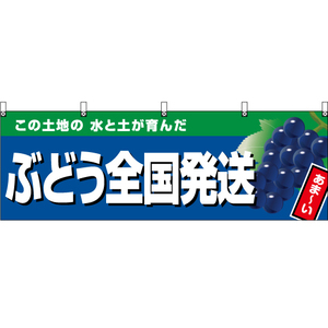 横幕 3枚セット ぶどう全国発送 (紺地) YK-984