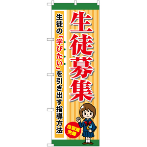 のぼり旗 3枚セット 生徒募集 自習室完備 学びたい YN-7270