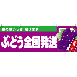 横幕 ぶどう全国発送 (紫地) YK-1017