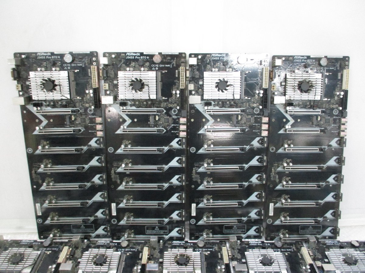 ☆ASRock J3455 pro BTC+ マイニング用 マザーボード 9個セット