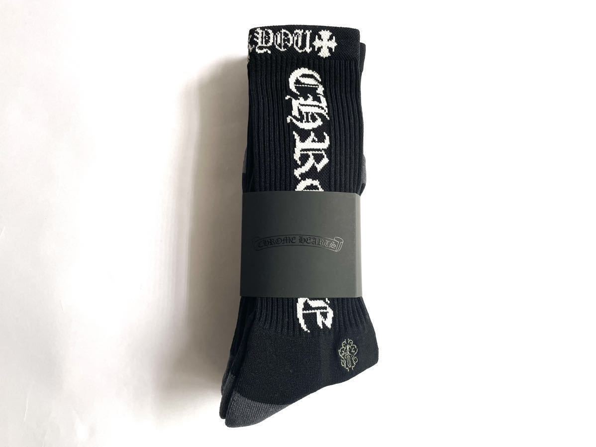 新品 CHROME HEARTS SOCKS OLD ENGLISH クロムハーツ 靴下 ソックス