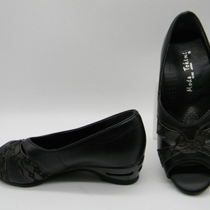 ◇*【 Mode Tokimi 】◆ パンプス(21cm)黒 オープントウ