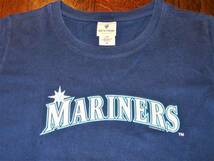 （キッズ・男の子・Ｔシャツ）MARINERS 半袖 soft as a grape cape cod USA 濃紺 Ｍ 肩幅37㎝、胸幅46㎝、袖丈19㎝、着丈62㎝ 綿66％_画像2