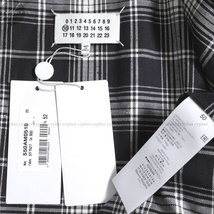 50 新品 21SS Maison Margiela Dポケット ダブル レザー ライダース ジャケット ブラック メゾン マルジェラ 牛革 黒 Dポケ S50AM0510_画像4