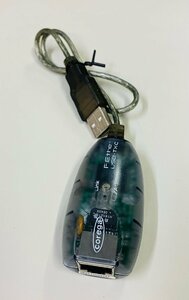 YXS140★中古品★Coregaコレガ USBタイプ LANアダプタ FEther USB-TXC (Gray)