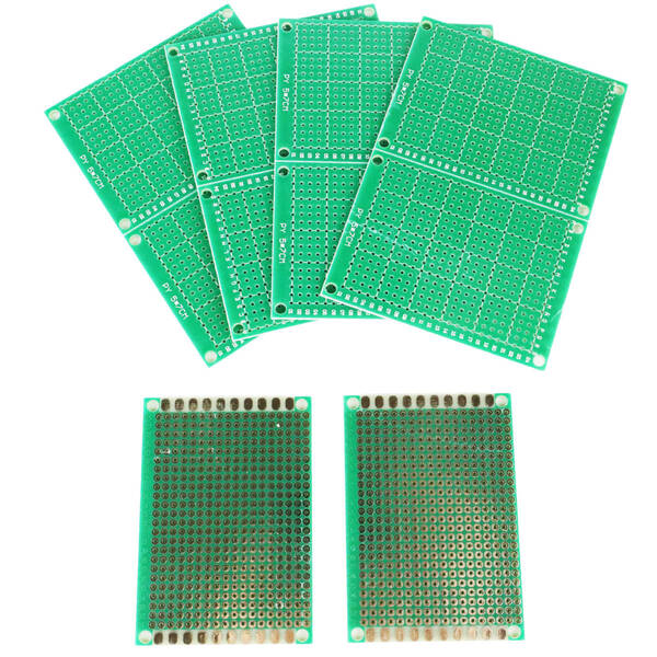 【送料無料】5×7㎝10枚セット 片面スルーホール万能基板 DIY 試験用回路 基盤