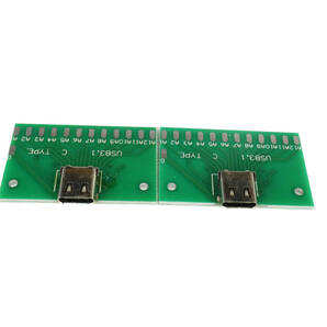 【送料無料】4×2.5㎝ 2枚セット TYPE-Cコネクタ付 基板 DIY 試験用回路 基盤