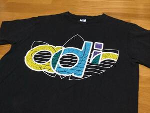 OLD ADIDAS '90s アディダス ビンテージ ロゴ Tシャツ トレフォイル (M) made in usa 送料込み!! '70s '80s VINTAGE