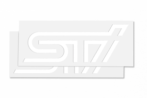 スバル [STI ステッカーA (ホワイト)] 純正新品